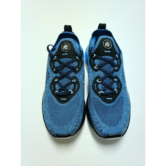 Under Armour Stephen Curry Flow Go Blue Running Shoes 3023814-403 Mens Size 8 - Picture 4 of 8